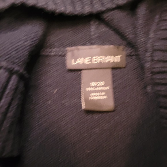 Lane Bryant Black Hooded Kit Button Sweater size 18/20 - Picture 6 of 10